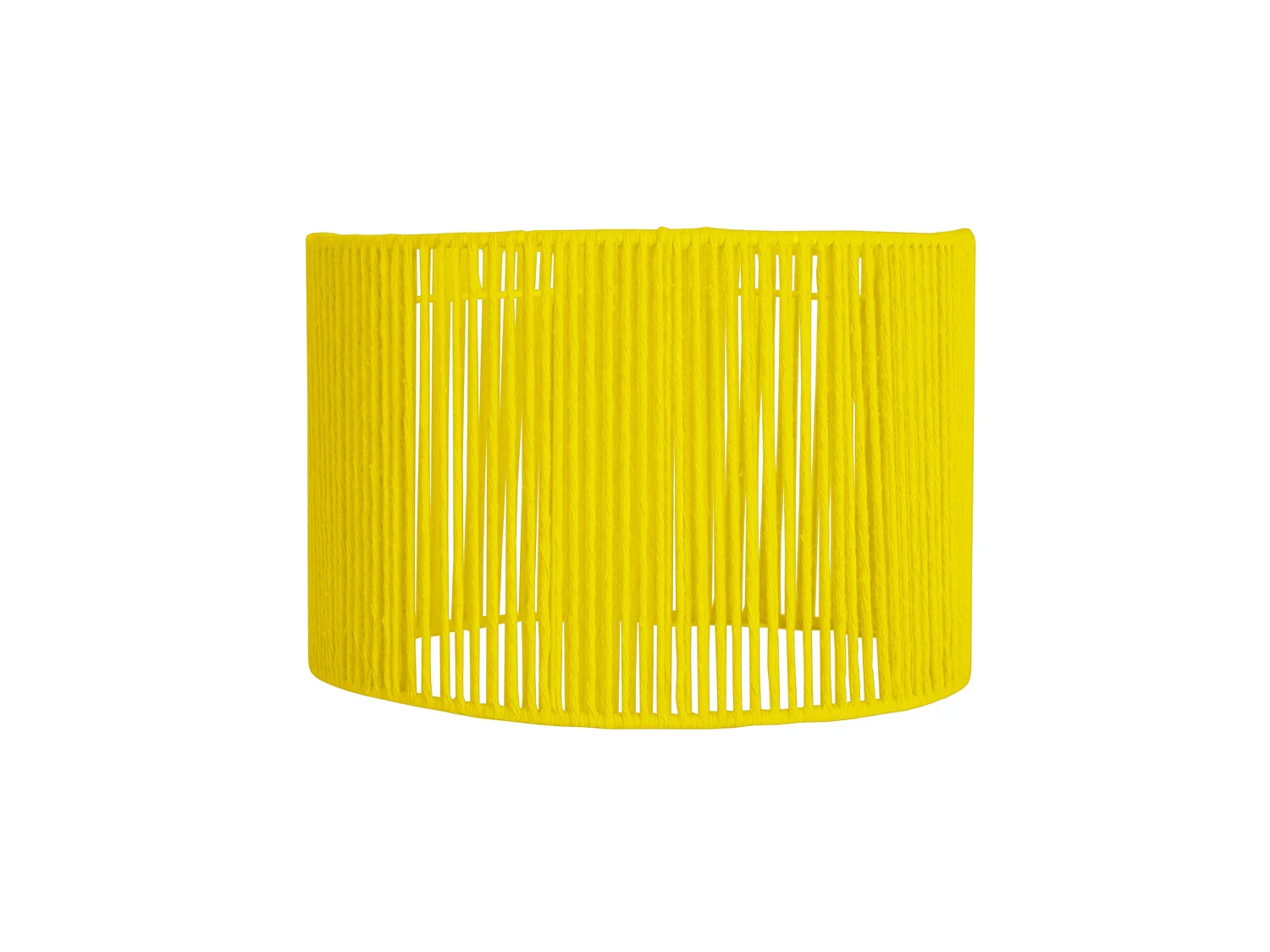 Abat-jour TOSEL ,métal,fibre ,Jaune ,H23xD50xP50cm
