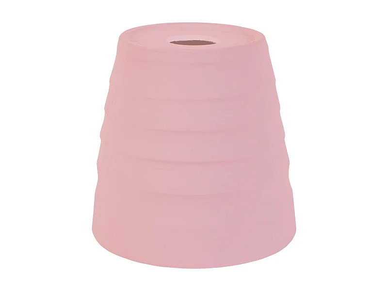 Pantalla TOSEL ,arcilla,Rosa ,A16xD16xP16cm