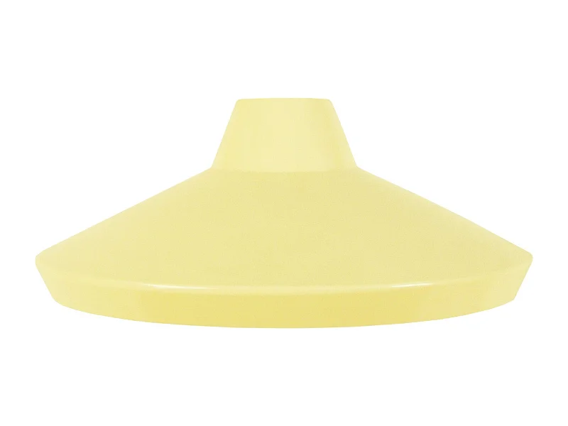 Abat-jour TOSEL ,métal,Jaune ,H14xD33xP33cm