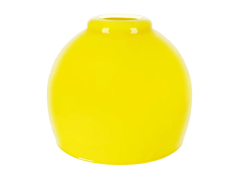 Pantalla TOSEL ,vidrio,AMARILLO,A13xD15xP15cm