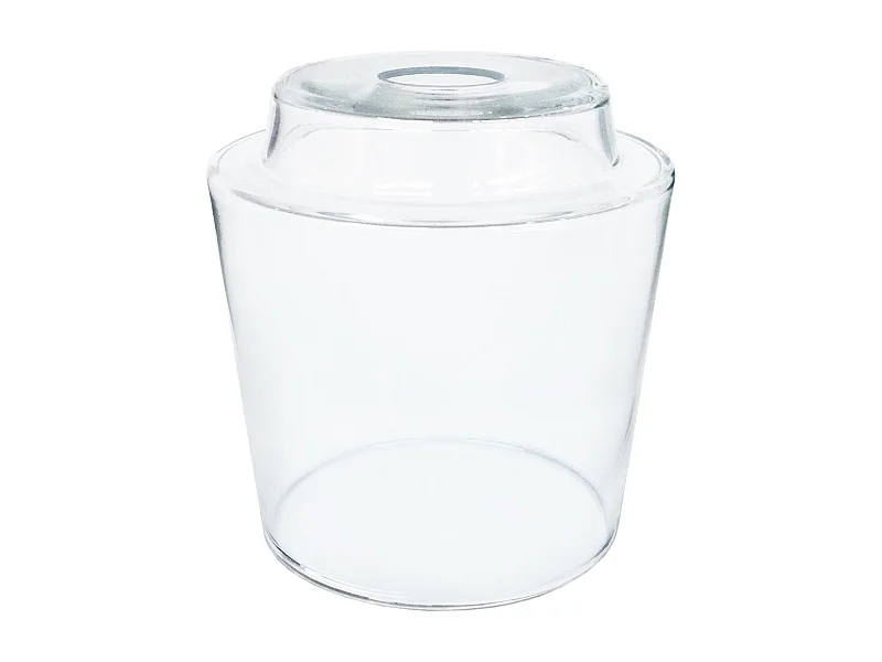 Abajur TOSEL BARTEK vidro cônico claro D15,7 x H16  cm