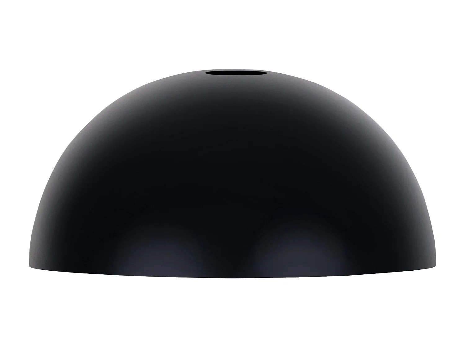 Abajur TOSEL HERBIE metal tigela preto D29 x H14  cm