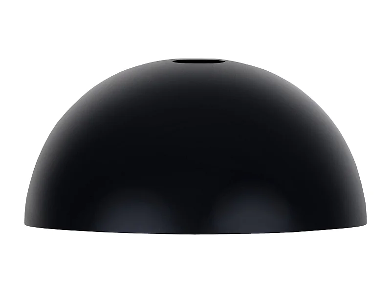 Abajur TOSEL HERBIE metal tigela preto D29 x H14  cm