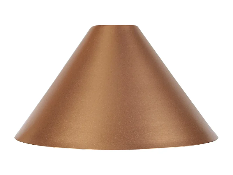 Abajur TOSEL KARRI metal cônico cobre D24 x H14  cm
