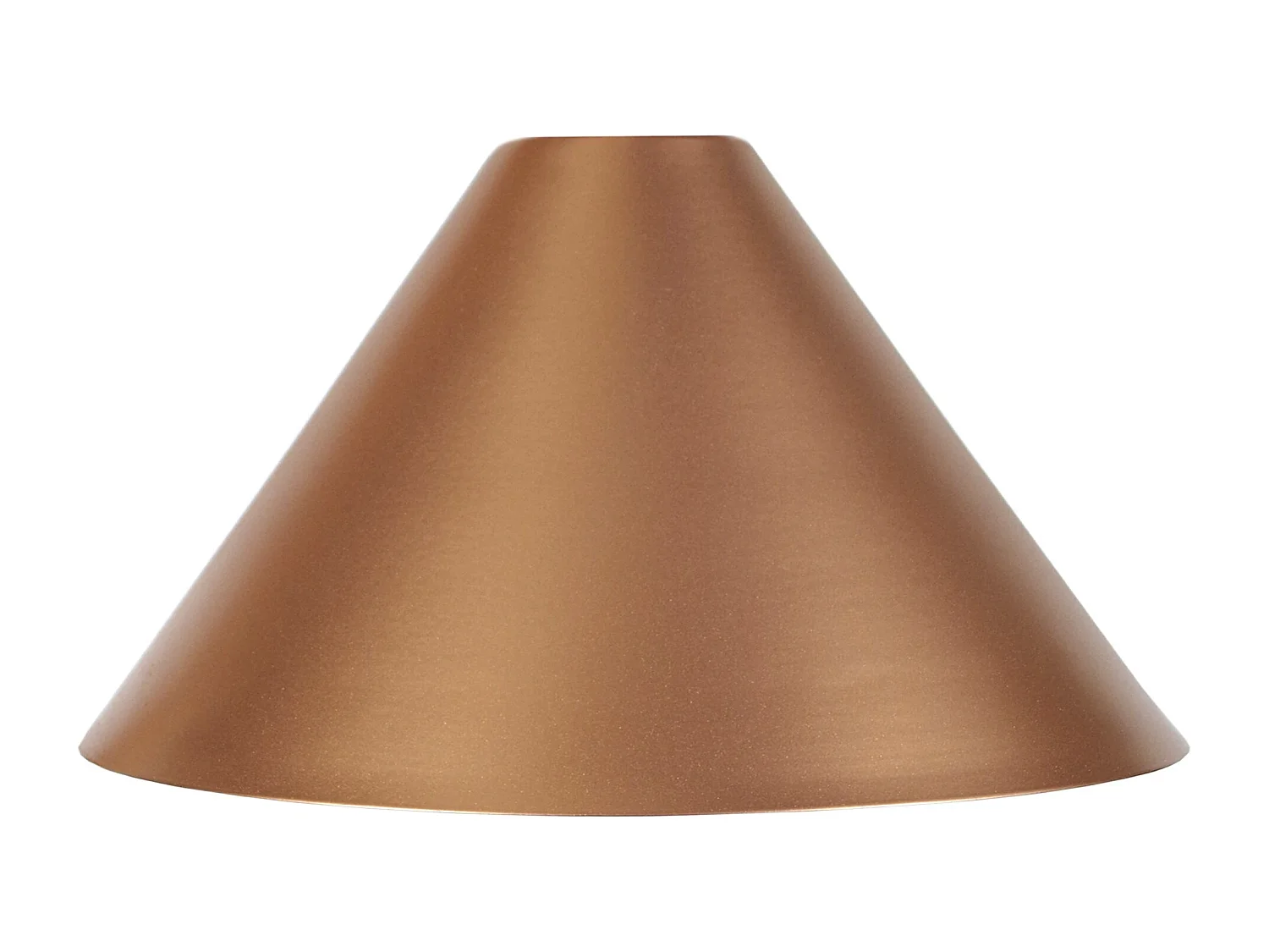 Abajur TOSEL KARRI metal cônico cobre D24 x H14  cm