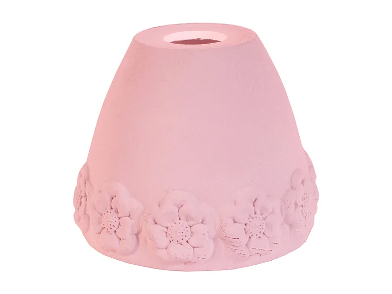 Pantalla TOSEL ,arcilla,Rosa ,A14xD17xP17cm