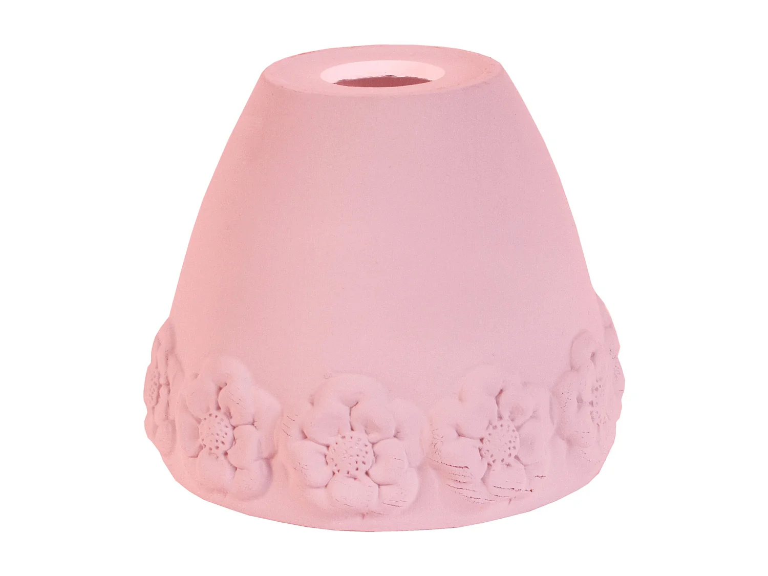 Pantalla TOSEL ,arcilla,Rosa ,A14xD17xP17cm