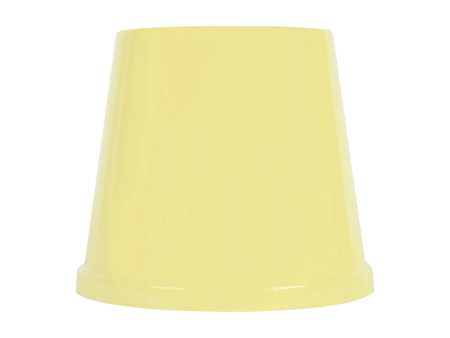 Abajur TOSEL FACTORY metal cone amarelo D15 x H14  cm