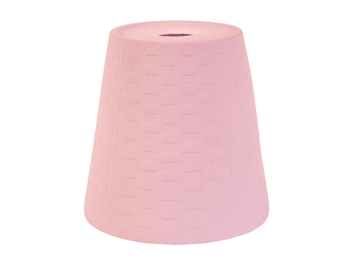 Abajur TOSEL CESTOS cerâmica cônico rosa D16,5 x H15  cm