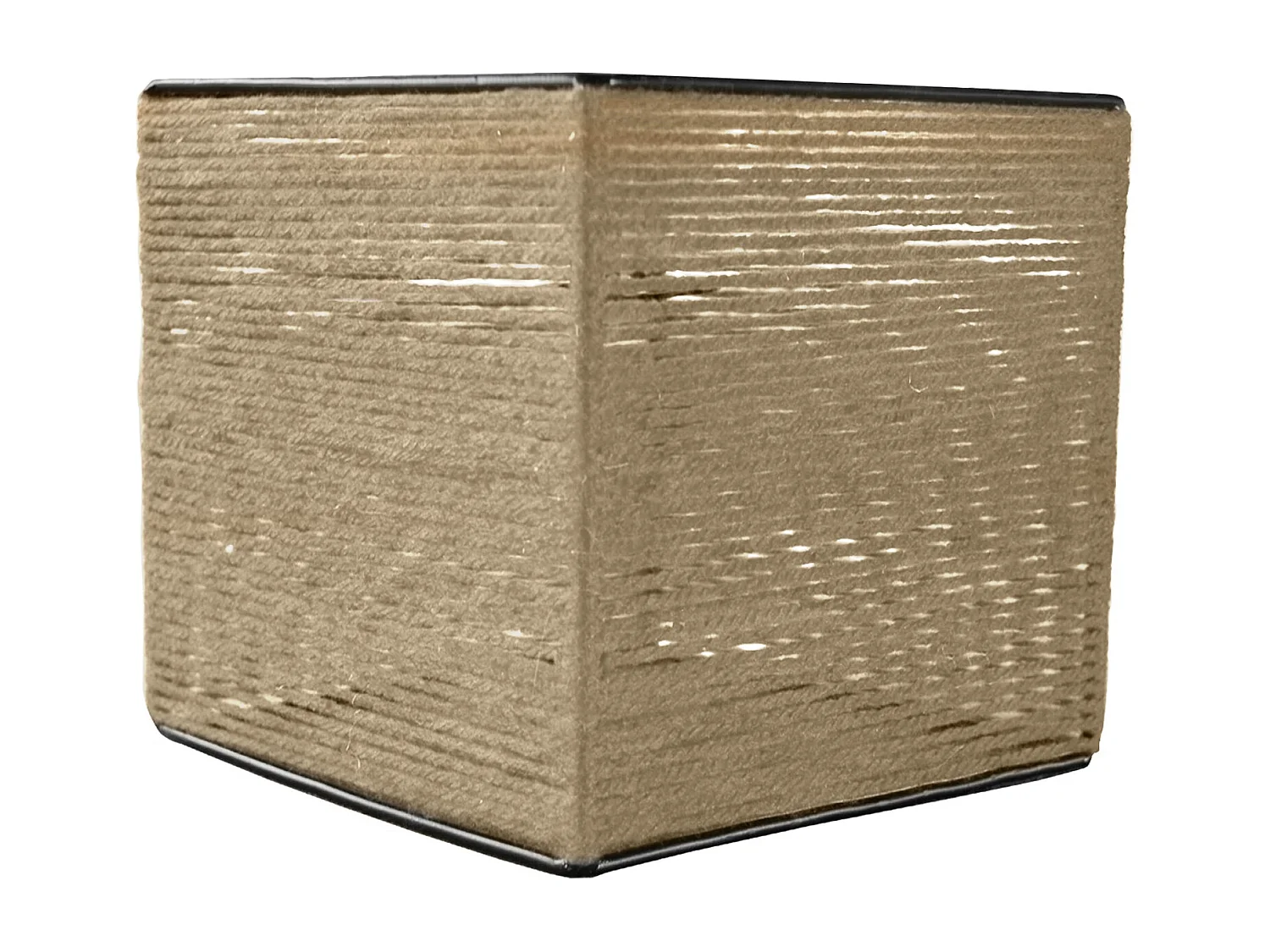 Pantalla TOSEL ,metal, fibra,natural,A20xD20xP20cm