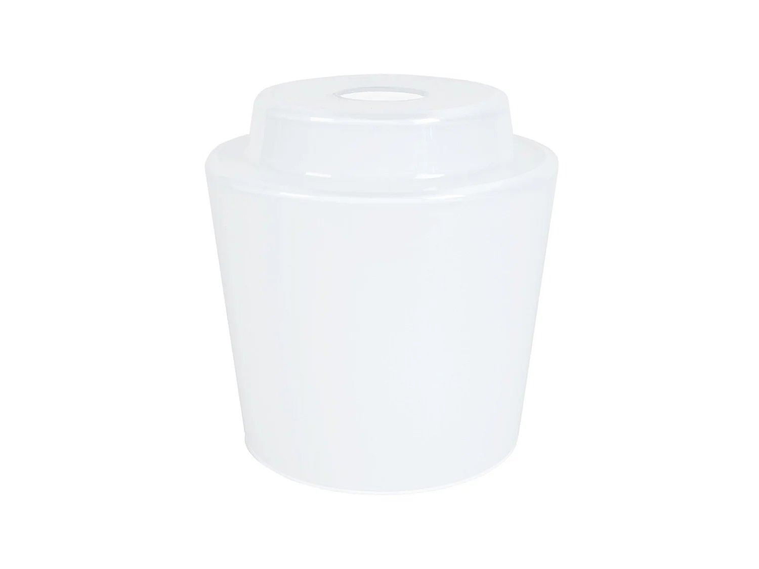Abat-jour TOSEL ,verre,Blanc ,H16xD15,7xP15,7cm
