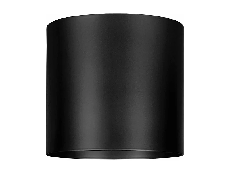 Abajur TOSEL UZIBUZI metal cilindro preto D13,5 x H13,5  cm