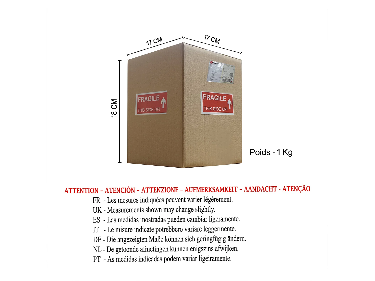 Abajur TOSEL GINKGO vidro cilindro claro D10.3 x H17  cm
