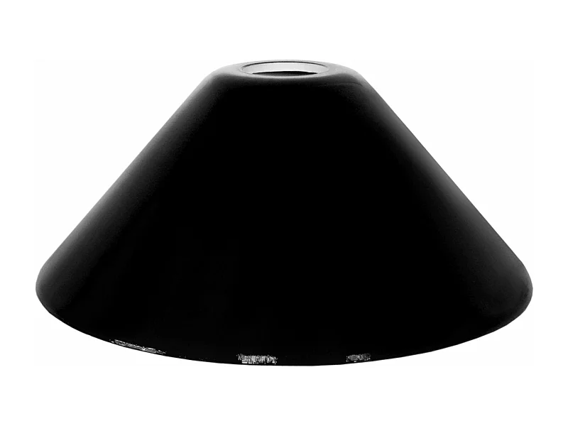 Abajur TOSEL JAYA vidro cônico preto D25,5 x H11,5  cm