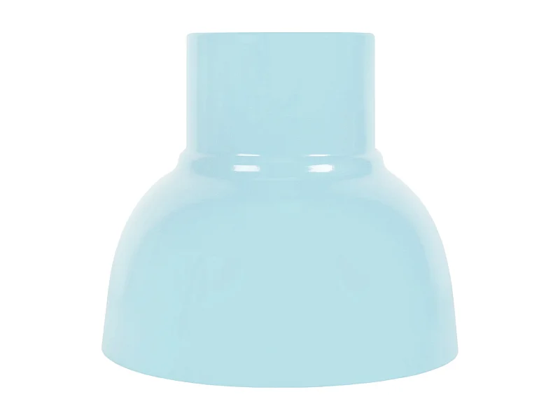 Abat-jour TOSEL ,métal,Bleu,H24xD24,5xP24,5cm