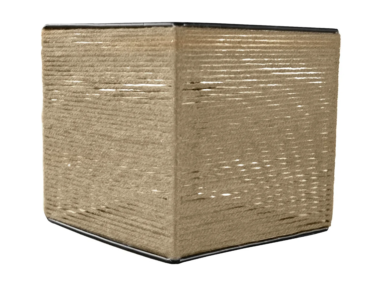 Pantalla TOSEL ,metal, fibra,natural,A16xD16xP16cm