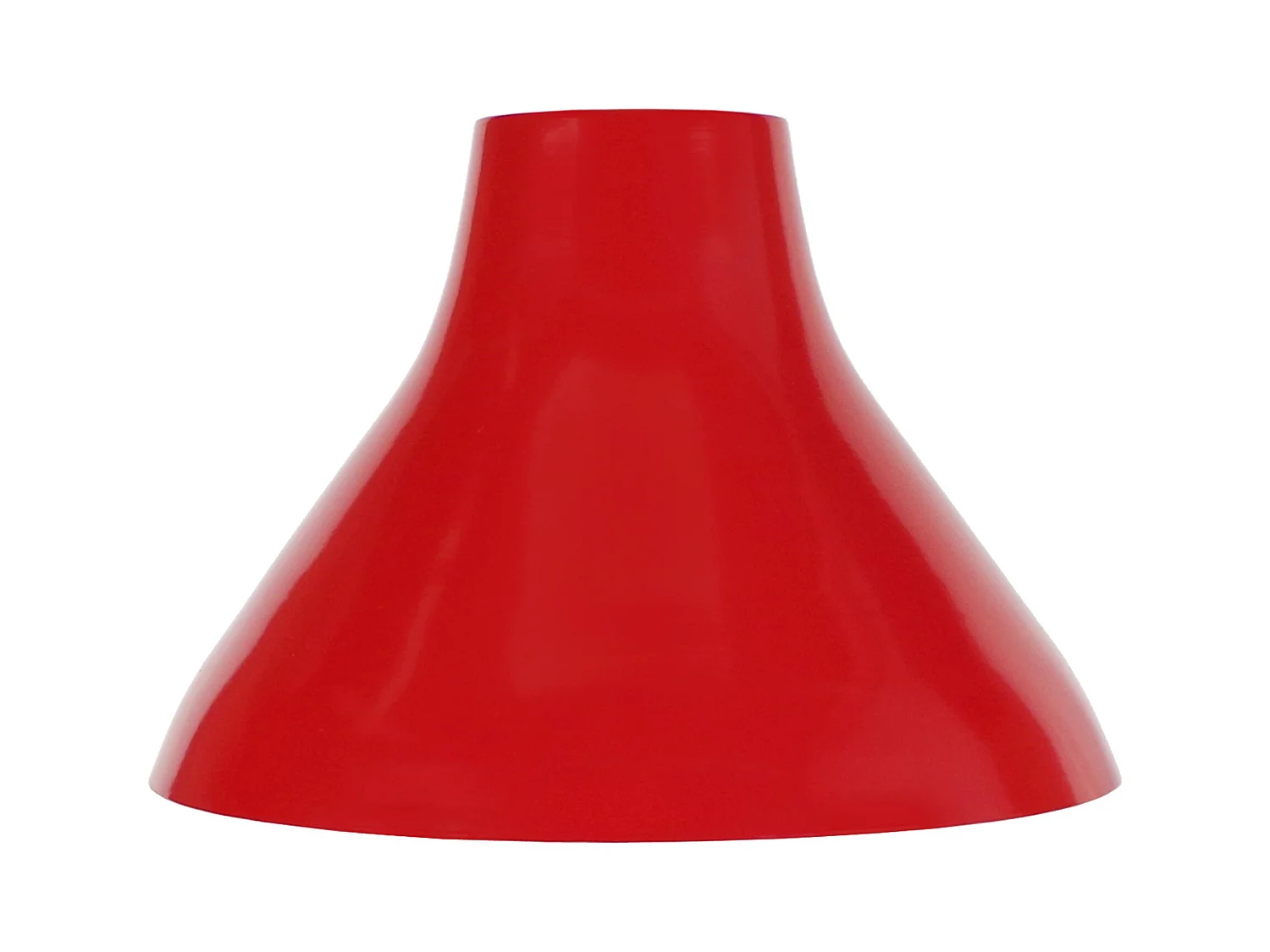 Abat-jour TOSEL ,métal,Rouge ,H19,5xD28xP28cm