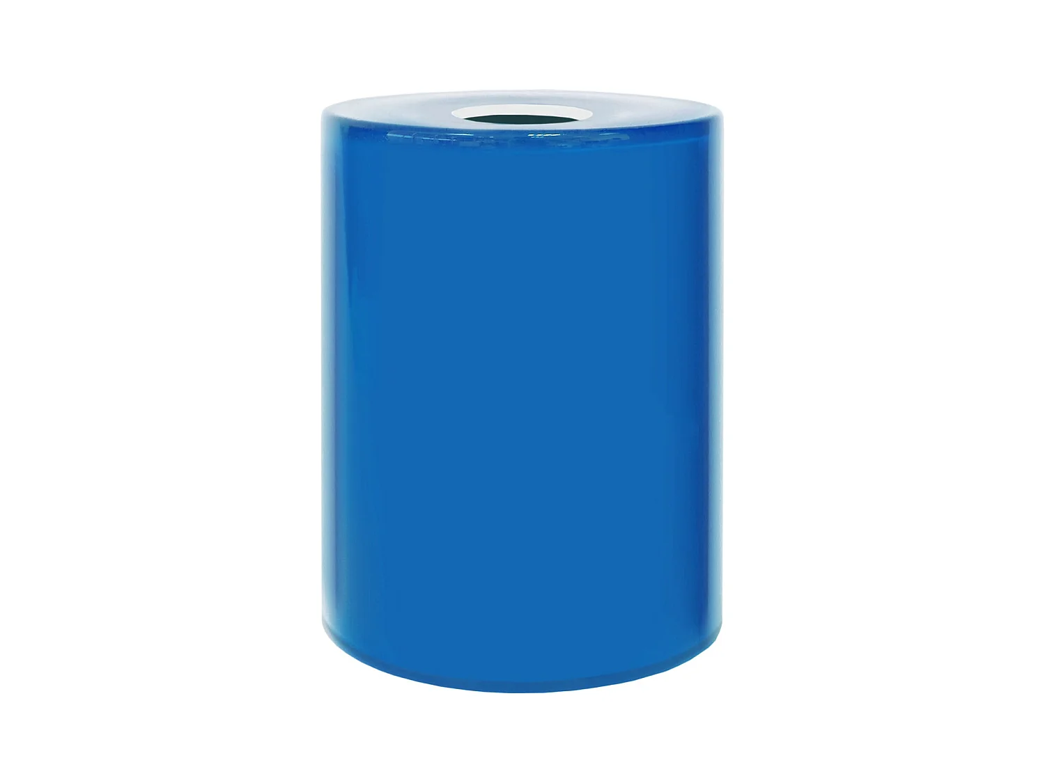 Abat-jour TOSEL ,verre,Bleu,H15xD12xP12cm