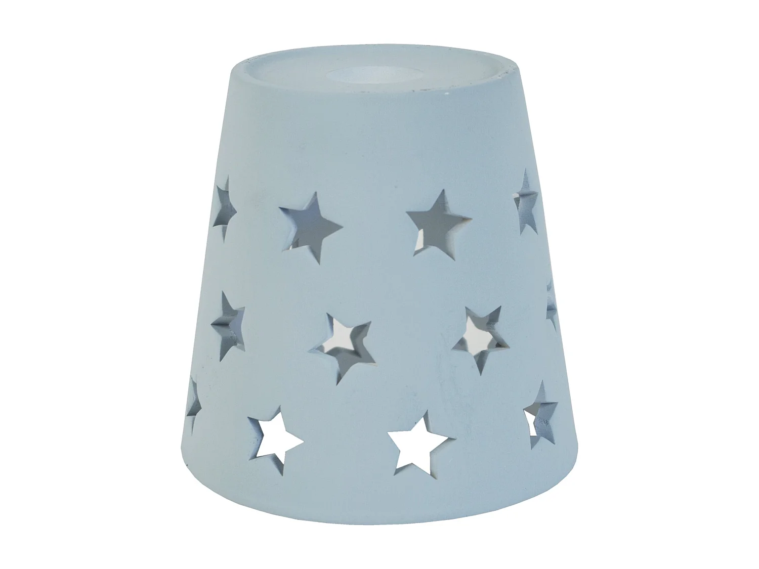 Pantalla TOSEL ,arcilla,Azul ,A17xD18xP18cm