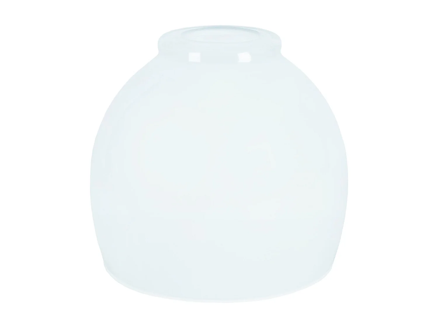 Abajur TOSEL CYPRESS vidro abaulado branco D15 x H13  cm