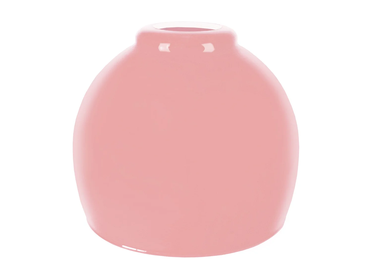 Abat-jour TOSEL ,verre,Rose ,H13xD15xP15cm