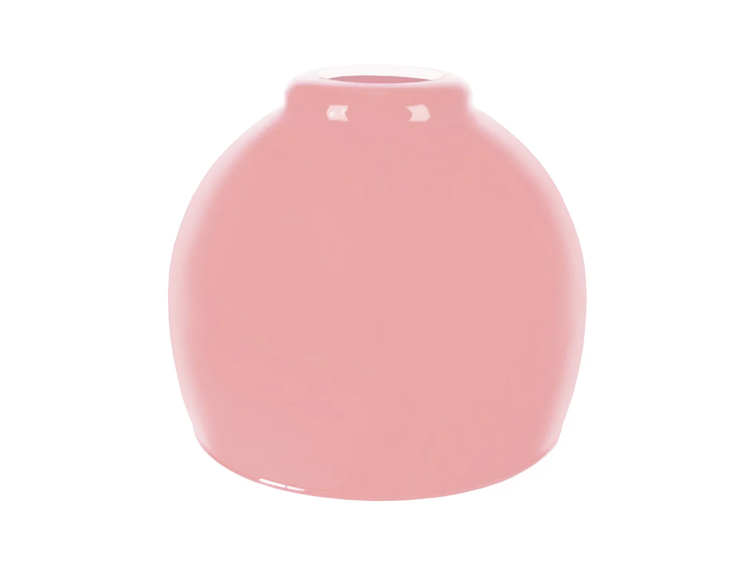 Abat-jour TOSEL ,verre,Rose ,H13xD15xP15cm