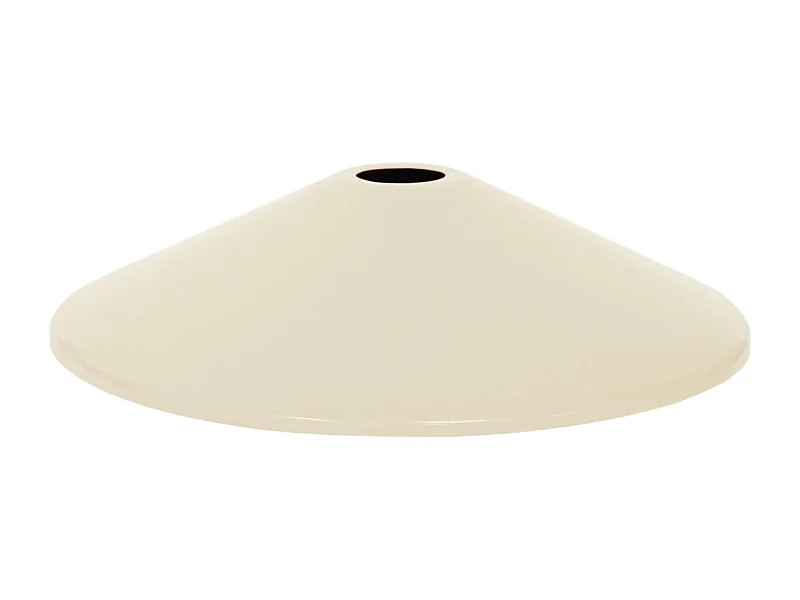 Abat-jour TOSEL ,métal,Beige,H6,8xD31xP31cm