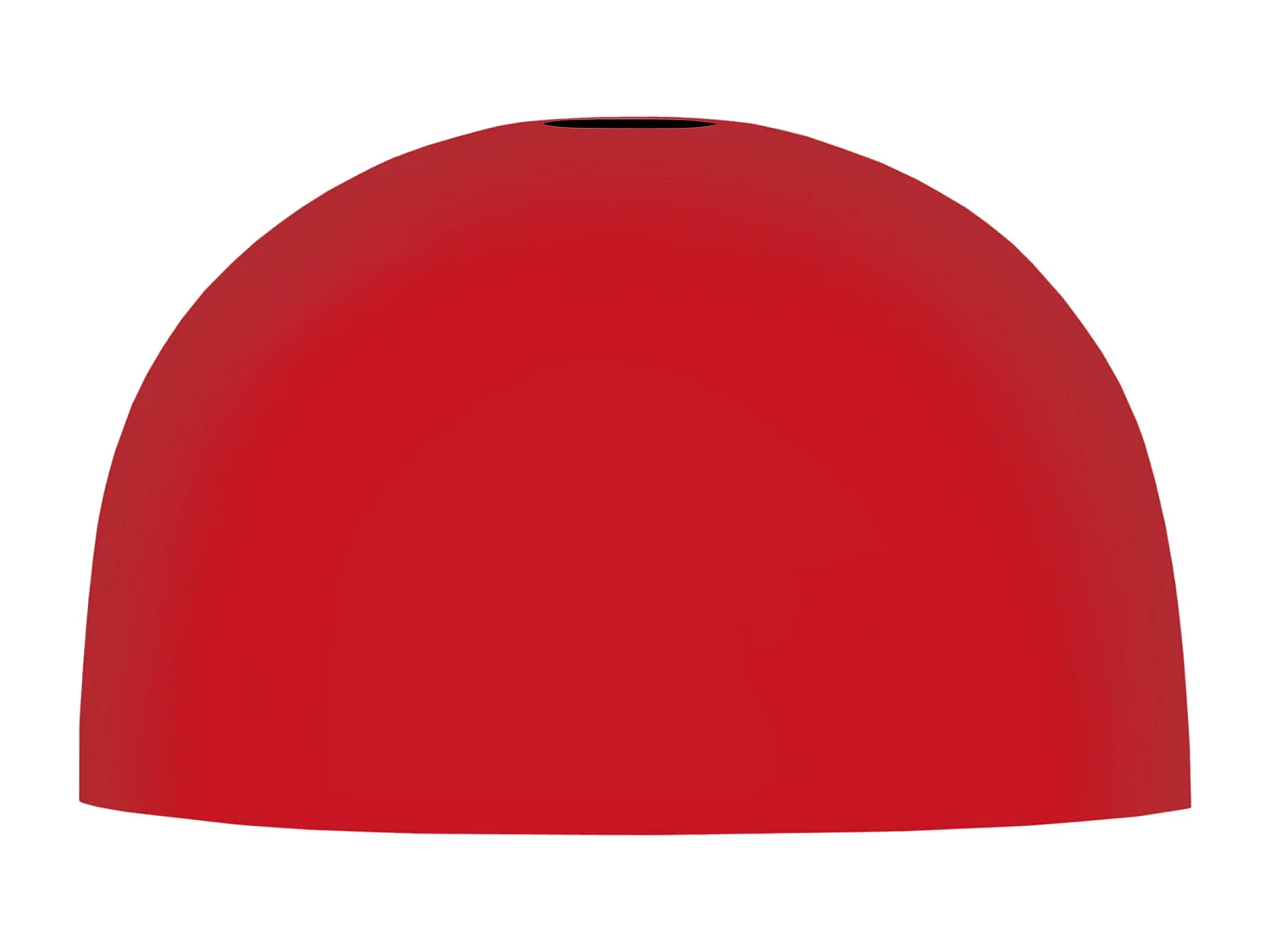 Abat-jour TOSEL ,métal,Rouge ,H13xD24xP24cm