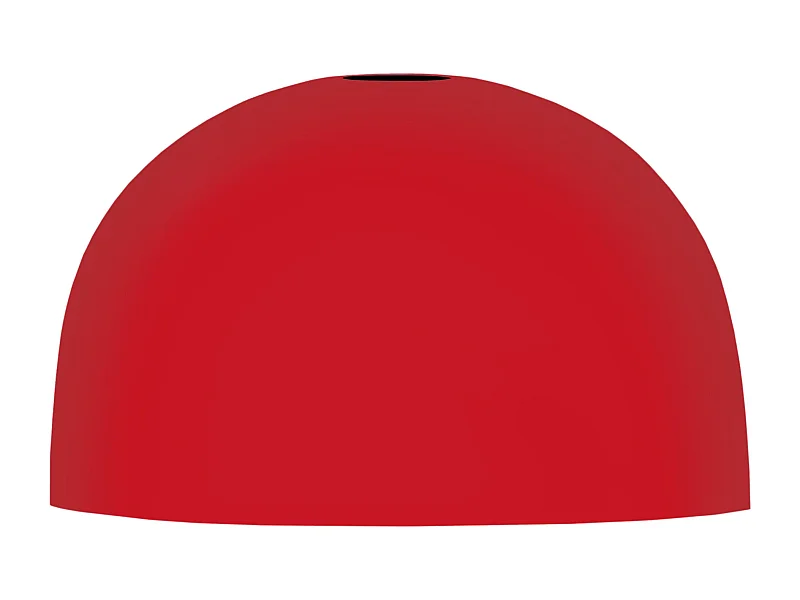 Abajur TOSEL SEQUOIA metal cúpula vermelho D29 x H14  cm