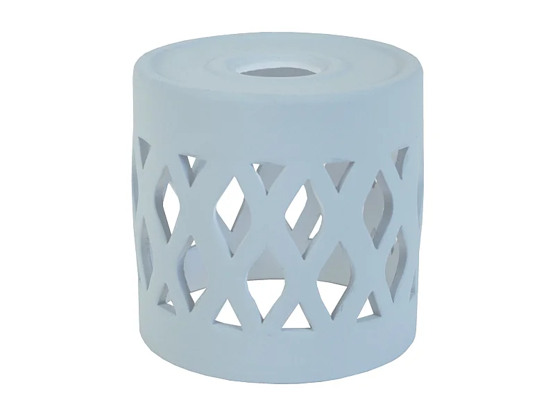 Abat-jour TOSEL ,céramique,Bleu,H14xD14,5xP14,5cm