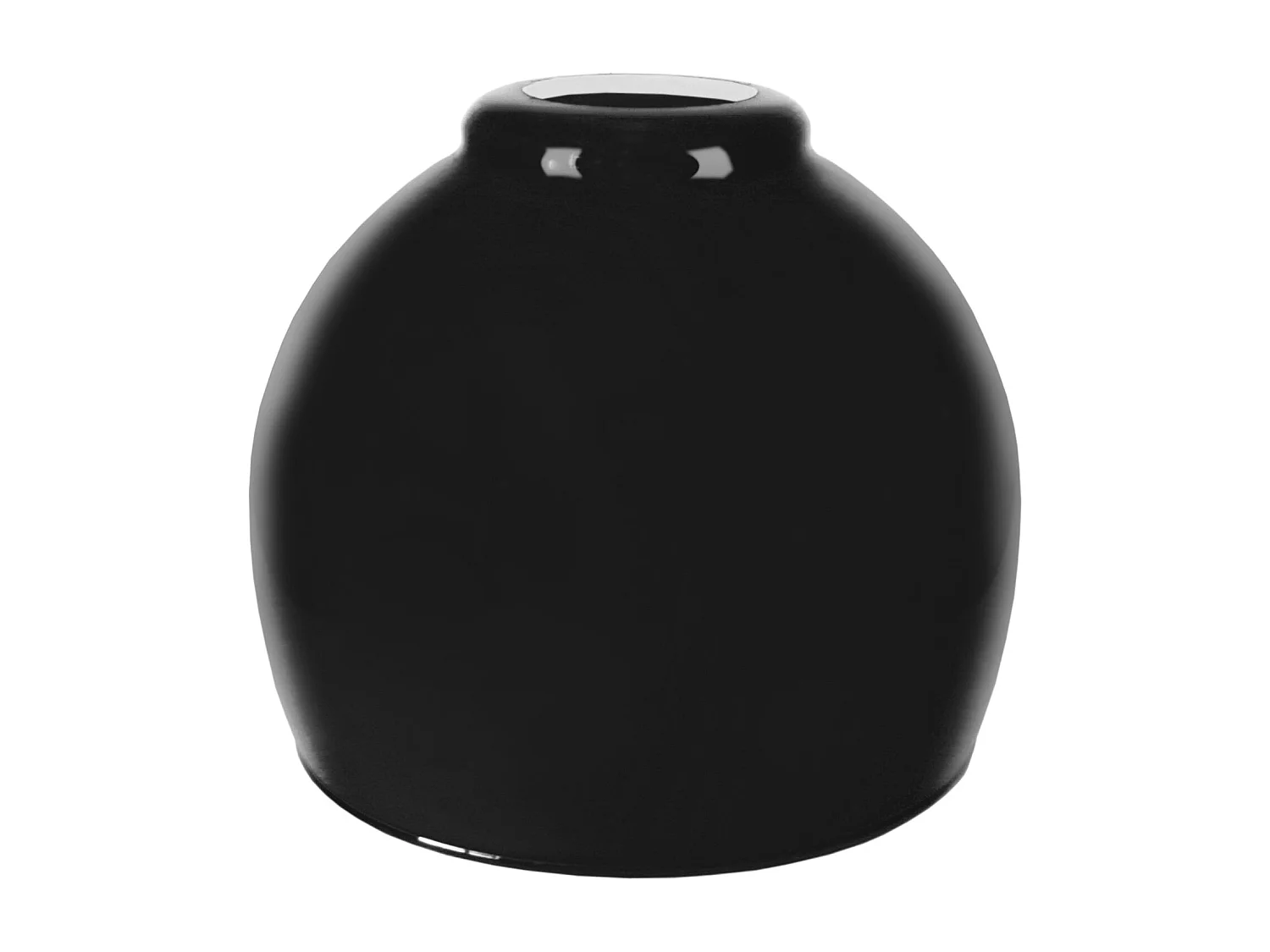 Pantalla TOSEL ,vidrio,Negro ,A13xD15xP15cm