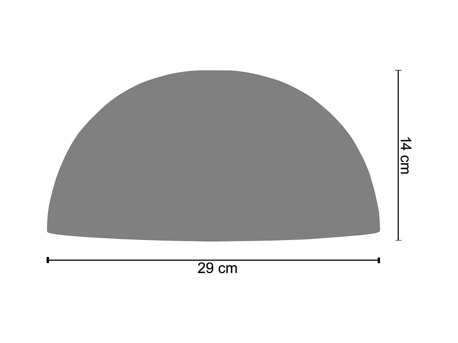 Pantalla TOSEL ,metal,Azul ,A14xD29xP29cm