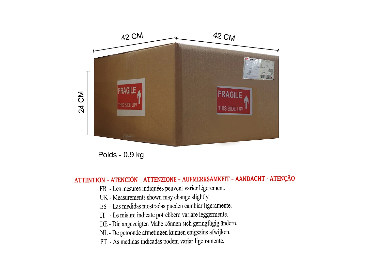 Pantalla TOSEL ,metal,Azul ,A14xD29xP29cm