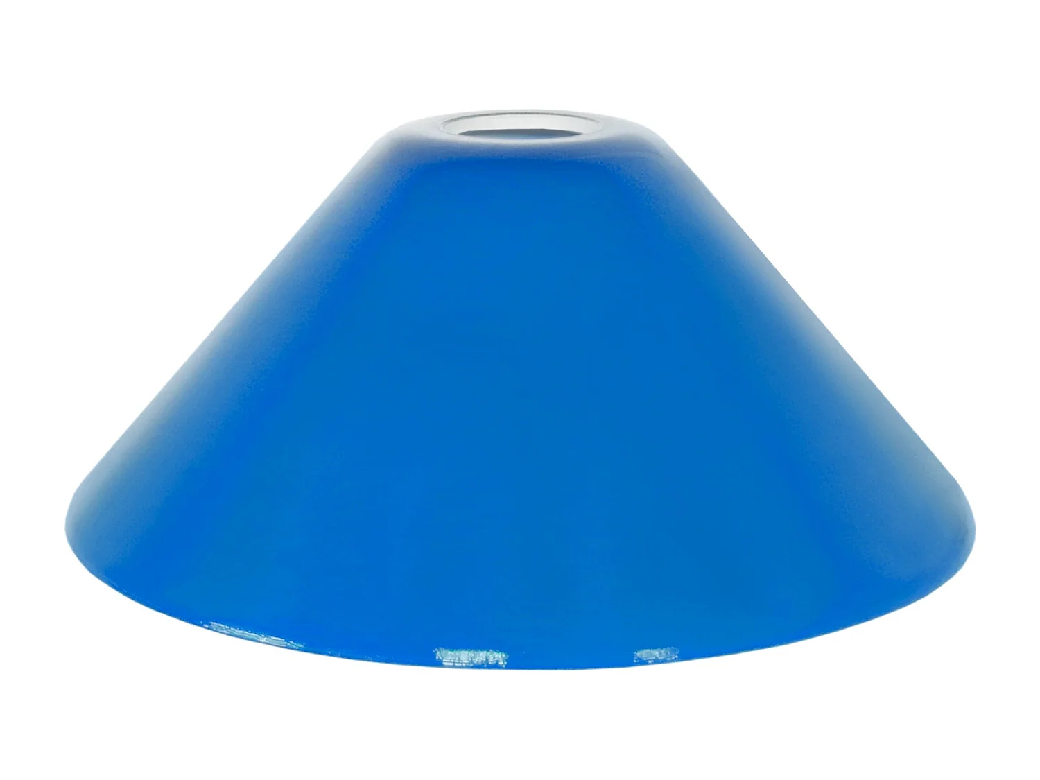 Abajur TOSEL JAYA vidro cônico azul D25,5 x H11,5  cm