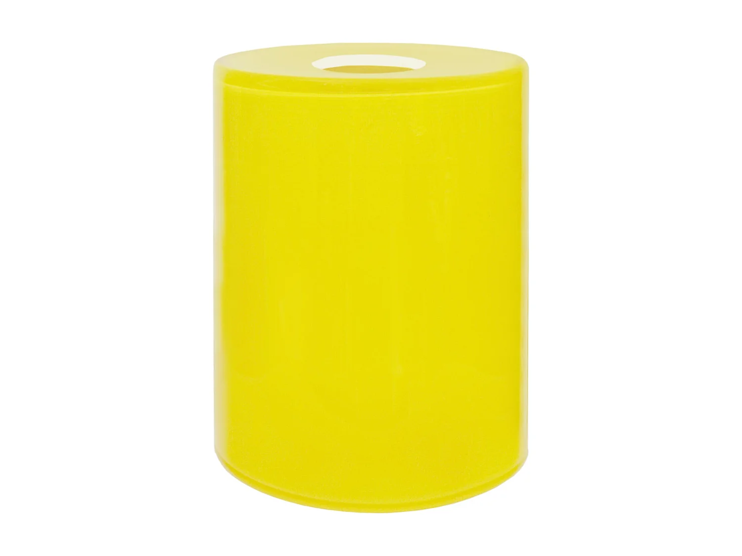 Abajur TOSEL TEAK vidro cilindro amarelo D12 x H15  cm