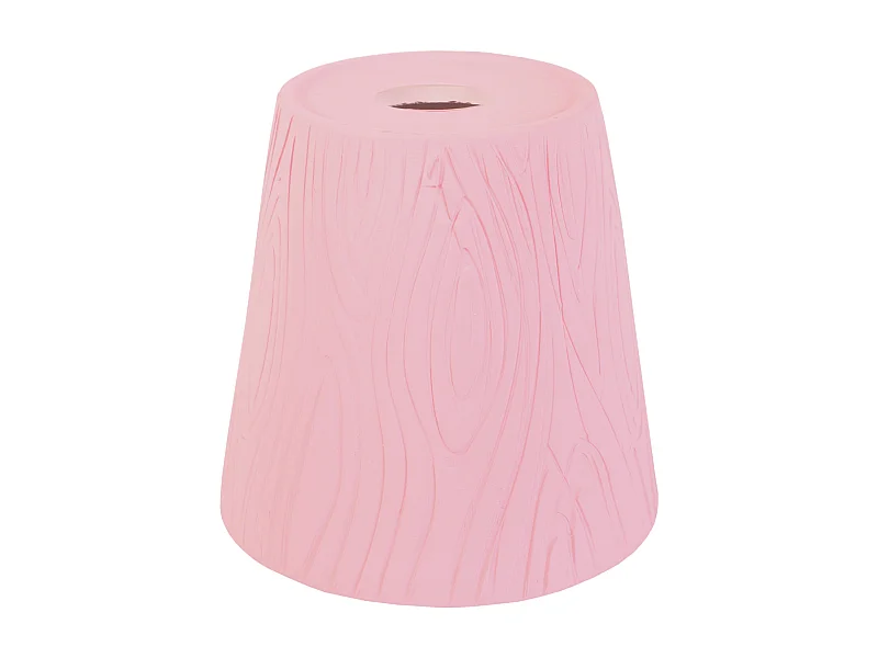 Pantalla TOSEL ,arcilla,Rosa ,A18xD18,5xP18,5cm