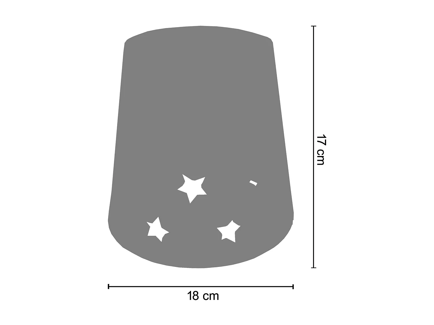 Abajur TOSEL OVAR cerâmica cone Verde D18 x H17  cm
