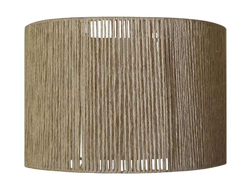 Pantalla TOSEL ,metal, fibra,natural,A12xD22xP22cm