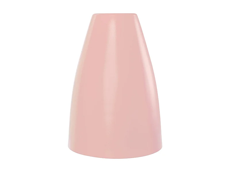 Abajur TOSEL LARSEN metal cônico rosa D15 x H21  cm