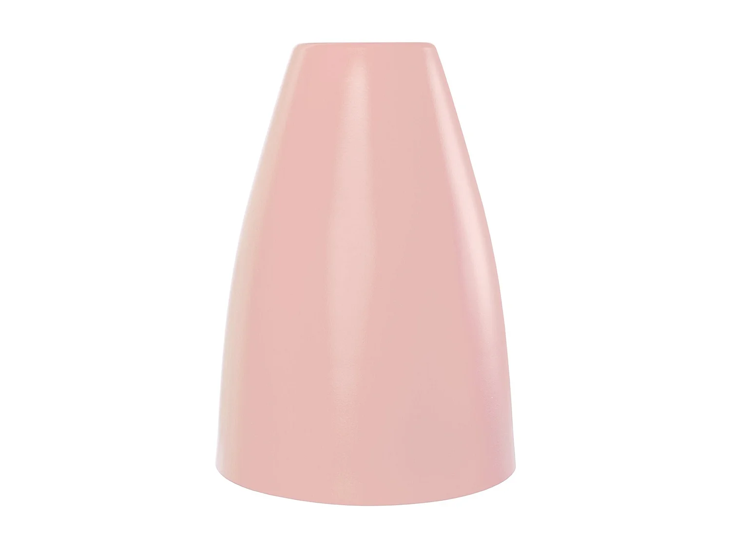 Abajur TOSEL LARSEN metal cônico rosa D15 x H21  cm