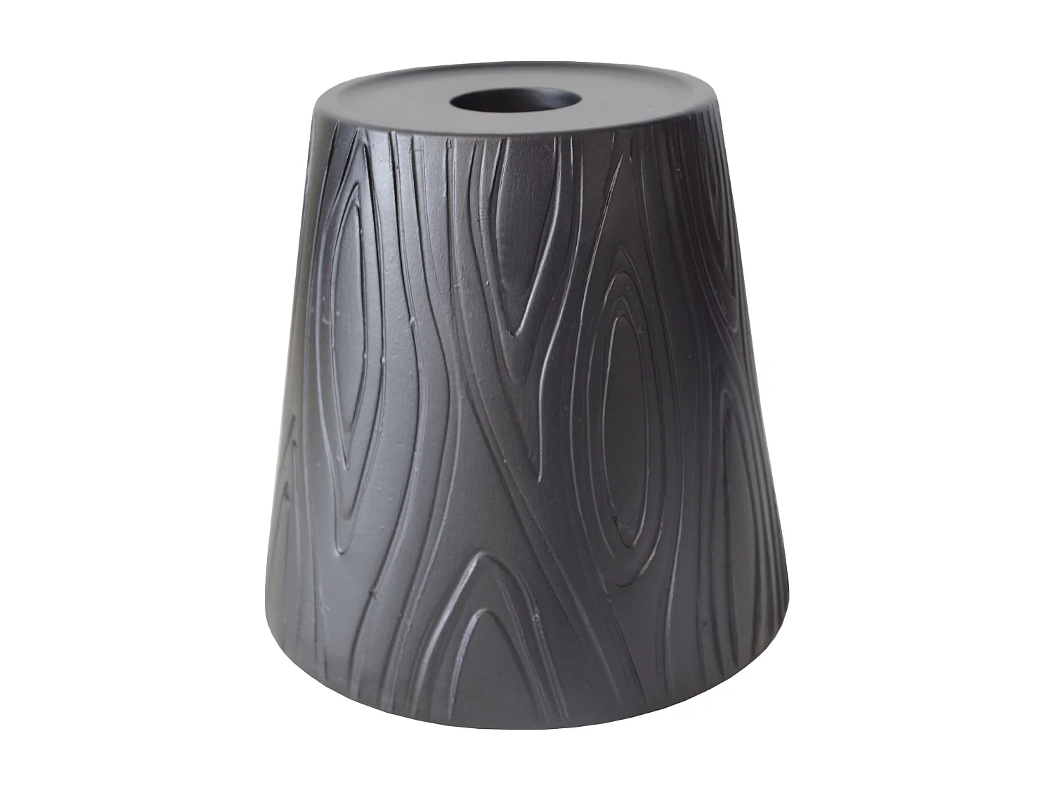 Abajur TOSEL VILA cerâmica cônico preto D18,5 x H18  cm