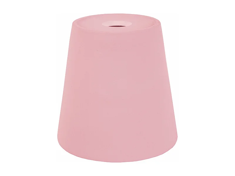 Abajur TOSEL VITRÉ cerâmica cônico rosa D18 x  H17  cm