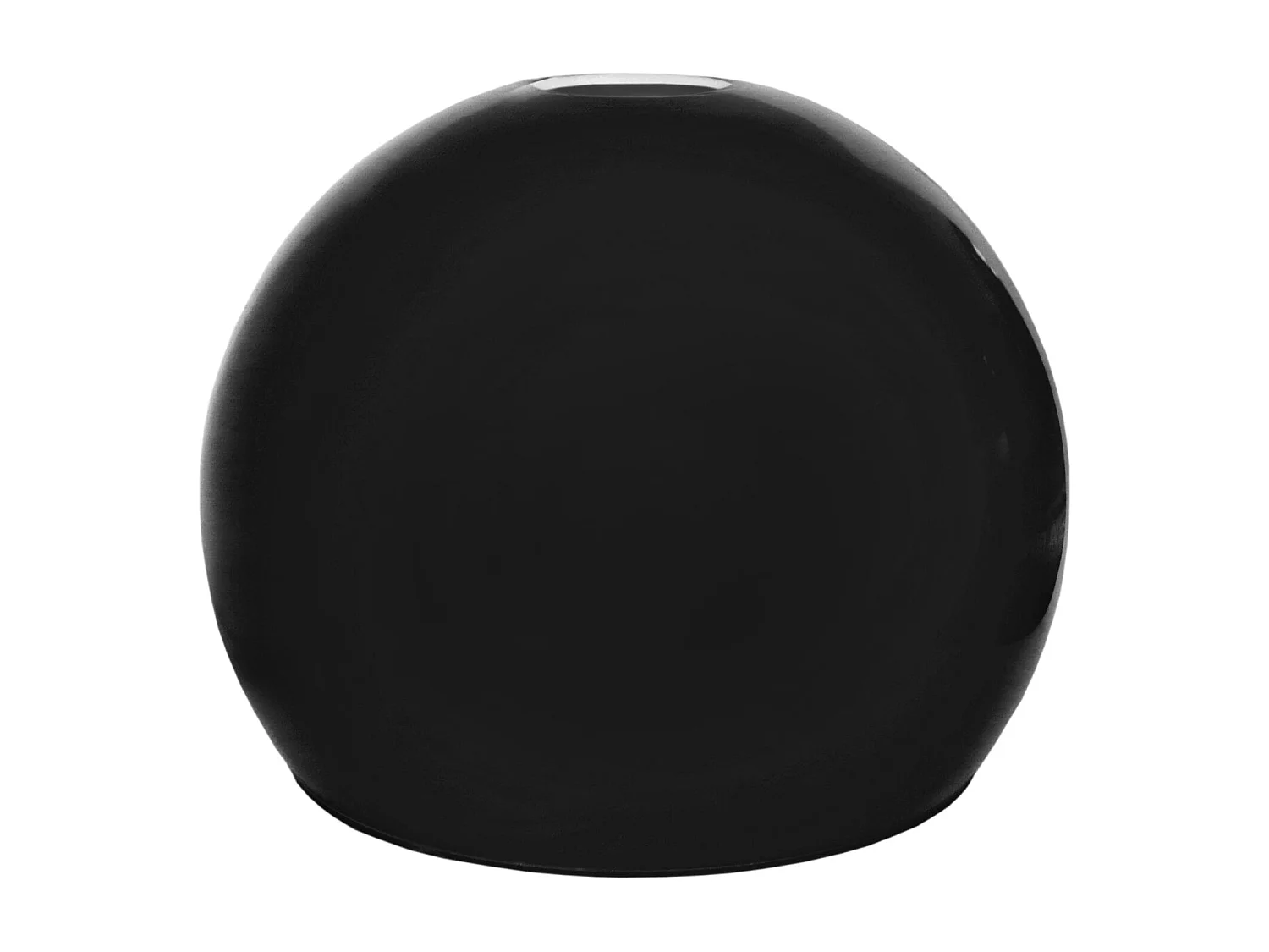 Abajur TOSEL CEDAR vidro globo preto D20 x H17  cm