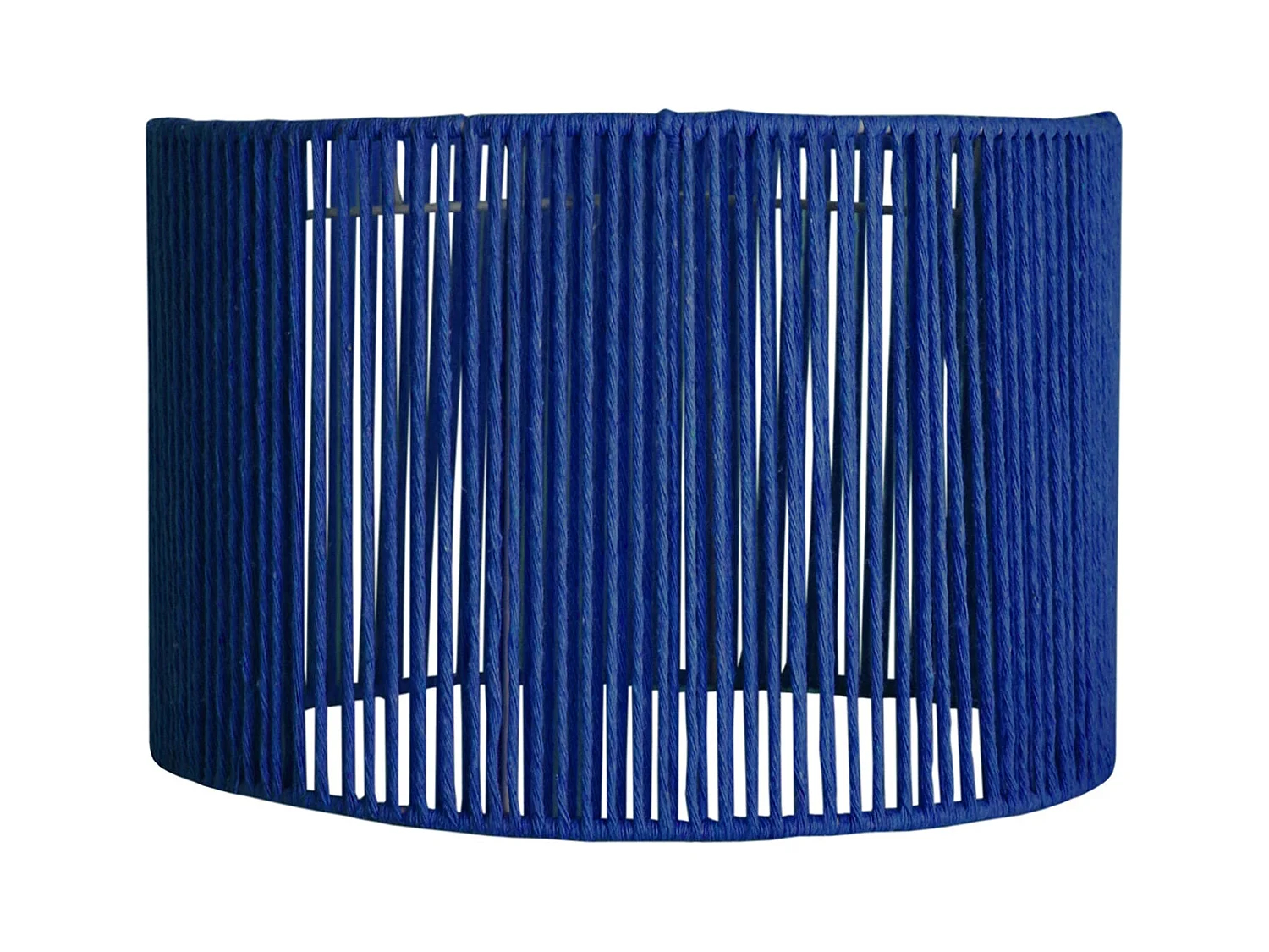 Abat-jour TOSEL ,métal,fibre ,Bleu,H16xD25xP25cm