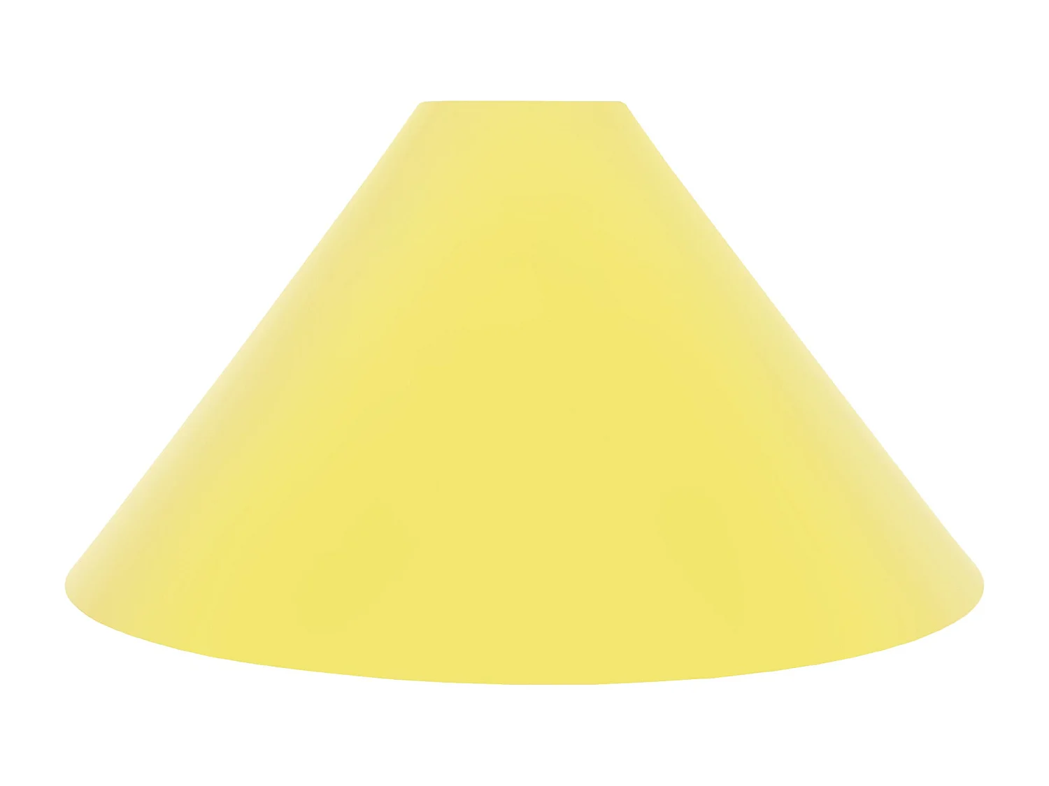 Abajur TOSEL KARRI metal cônico amarelo D24 x H14  cm