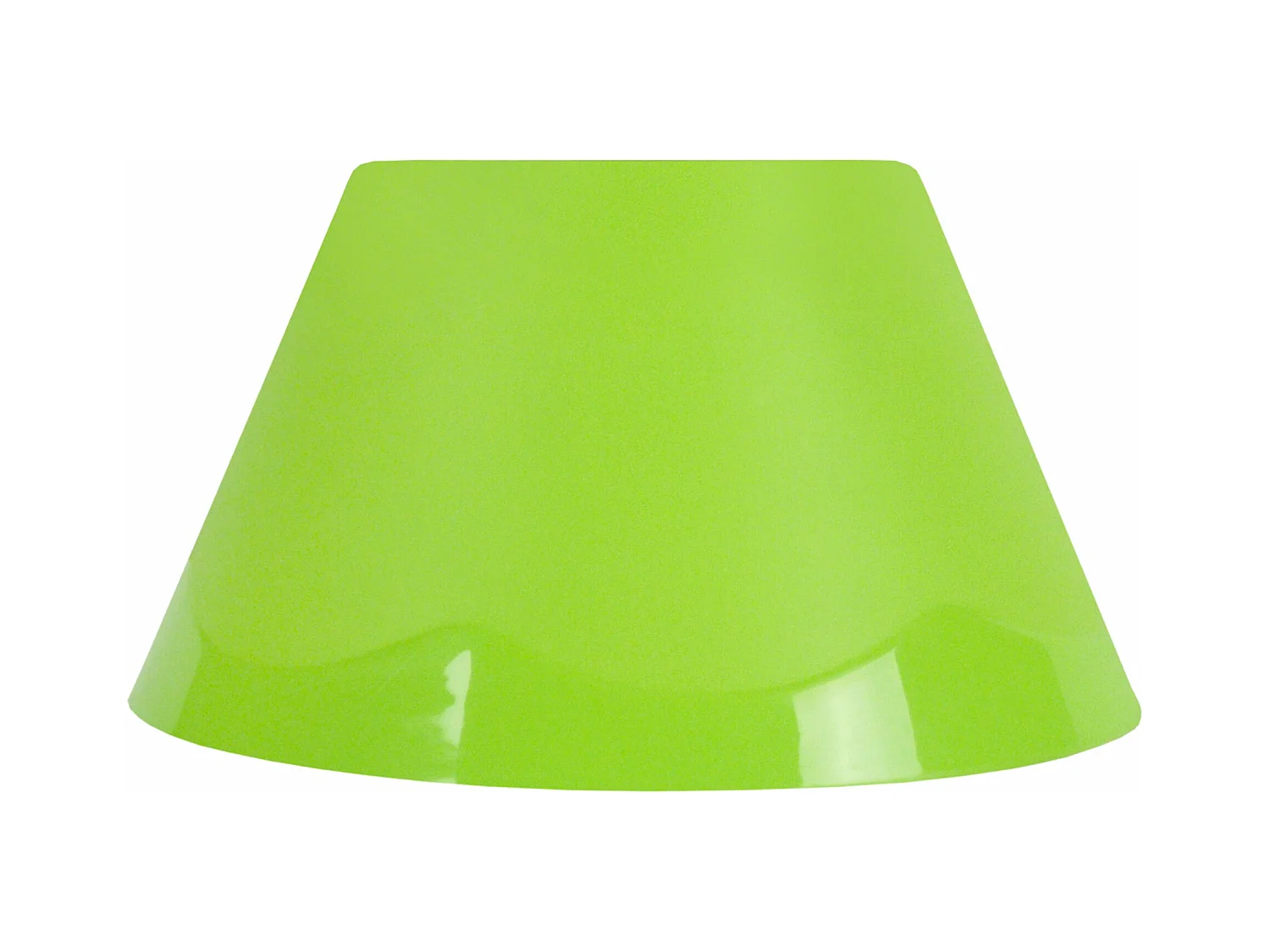 Abajur TOSEL POLYCONE plástico cônico Verde D22 x H12  cm