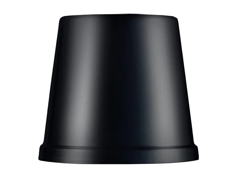 Abajur TOSEL FACTORY metal cone preto D15 x H14  cm