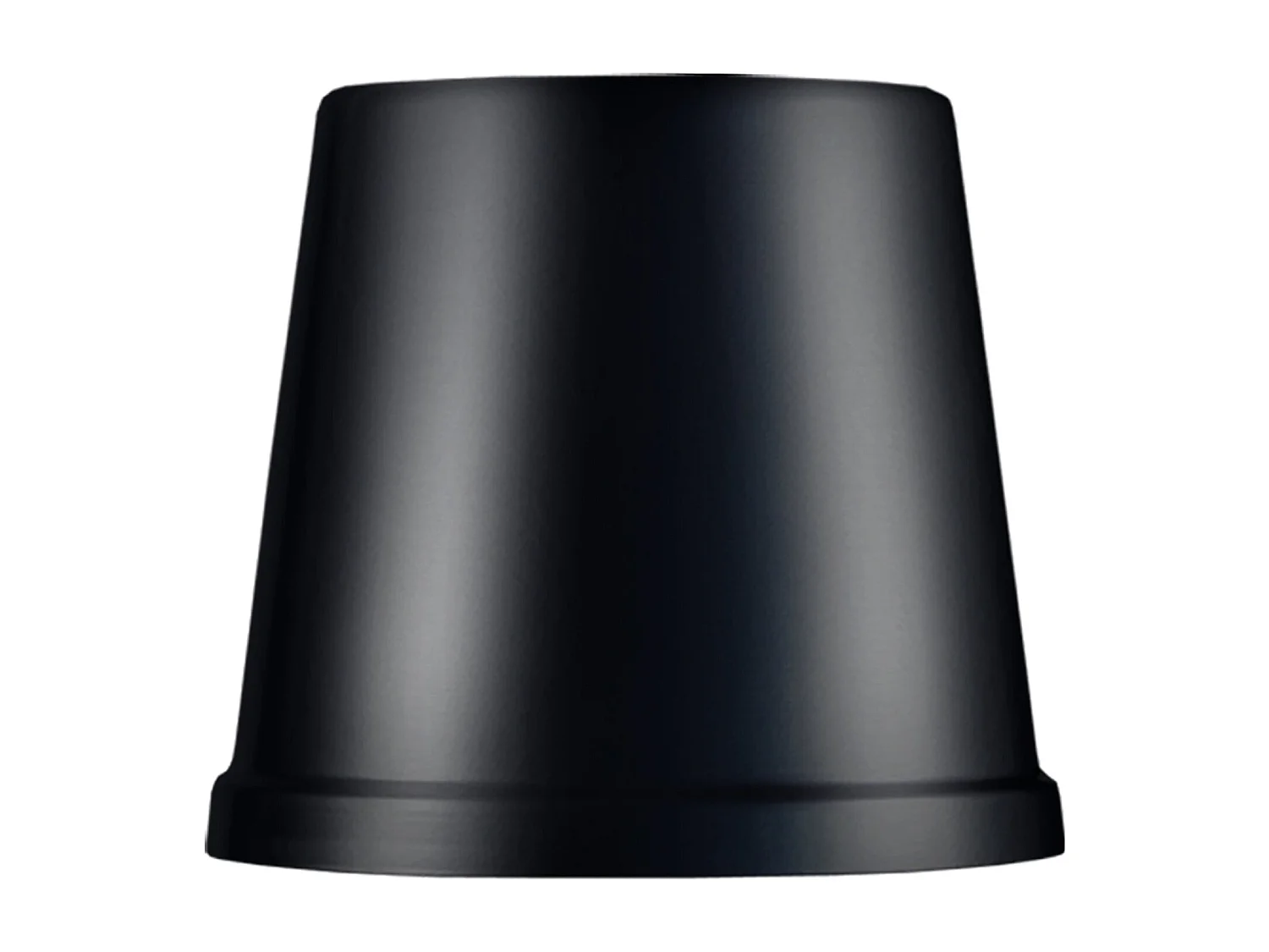 Abajur TOSEL FACTORY metal cone preto D15 x H14  cm