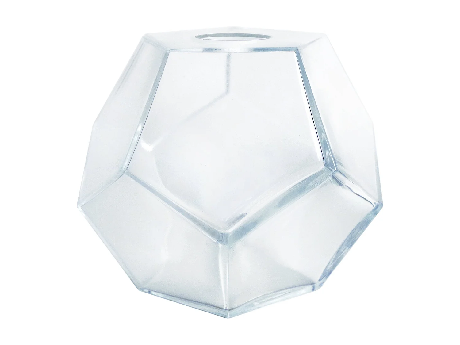 Pantalla TOSEL ,vidrio,Transparente ,A16,5xD18xP18cm