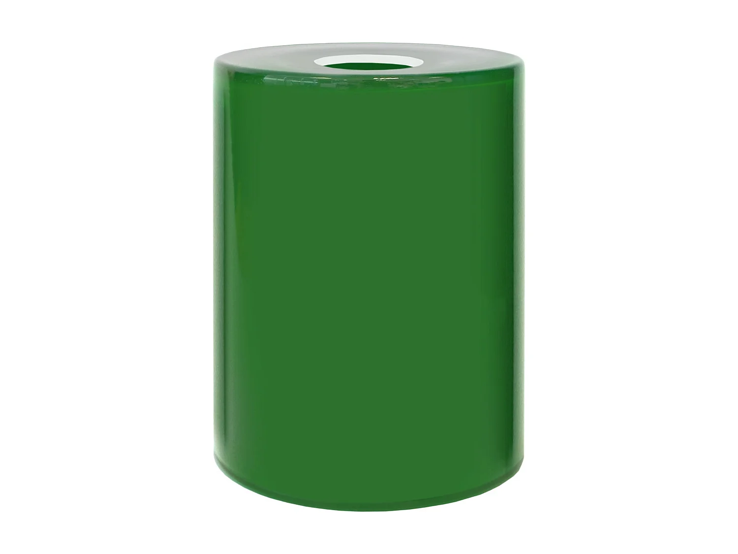 Abajur TOSEL TEAK vidro cilindro Verde D12 x H15  cm